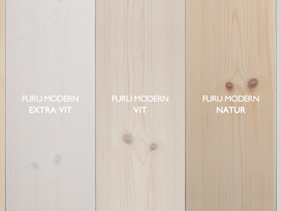 Furu Modern Extra Vit - Massiva trägolv, paneler, hus & stugor